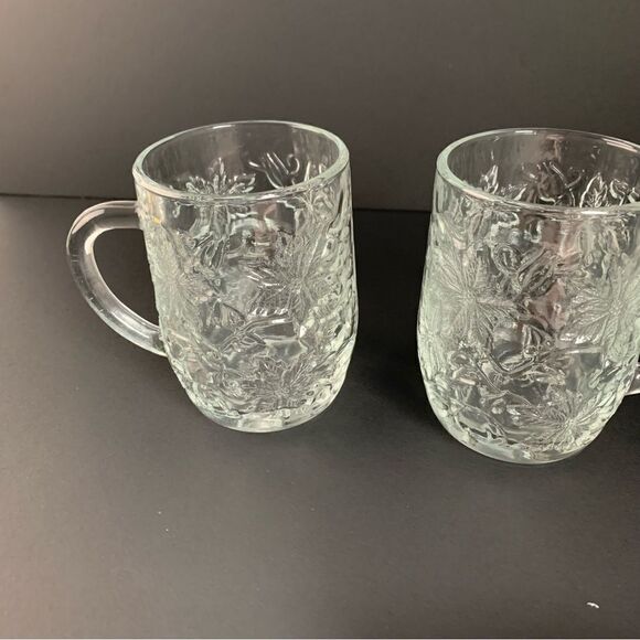 VTG Princess House Set of 6 Fantasia Glass Mugs - Picture 2 of 5